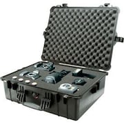Pelican Products Pelican 1600 Watertight Large Case With Foam 24-3/8" x 19-3/8" x 8-13/16", Black 1600-000-110